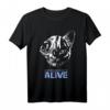 Physik Quanten Student Nerd T-Shirt mit Schrödingers Katze - Tot und lebendig Geschenkidee für Physik- und Quantenstudenten