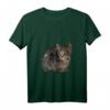Damen Katzen Kunst Tiermotiv T-Shirt mit V-Ausschnitt – Stylisches Geschenk für Katzenliebhaberinnen zu Weihnachten & Geburtstag