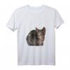 Damen Katzen Kunst Tiermotiv T-Shirt mit V-Ausschnitt – Stylisches Geschenk für Katzenliebhaberinnen zu Weihnachten & Geburtstag