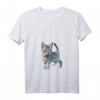 Damen Katze Kätzchen T-Shirt mit V-Ausschnitt – Niedliches Geschenk für Katzenliebhaber & Stubentiger-Fans