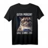 Kaffee Morgenmuffel Mitarbeiter Spruch Lustig Katze Geschenk T-Shirt - Ironisches Geschenk für Kollegen, Teenager & Katzenliebhaber