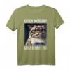 Kaffee Morgenmuffel Mitarbeiter Spruch Lustig Katze Geschenk T-Shirt - Ironisches Geschenk für Kollegen, Teenager & Katzenliebhaber