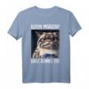 Kaffee Morgenmuffel Mitarbeiter Spruch Lustig Katze Geschenk T-Shirt - Ironisches Geschenk für Kollegen, Teenager & Katzenliebhaber