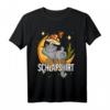 Offizielles Katzen- und Mond-Schlafshirt – Lustiges Geschenk für Kinder, Frauen, Männer und Schlafmützen zum Geburtstag oder als Schlafgeschenk