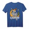 Offizielles Katzen- und Mond-Schlafshirt – Lustiges Geschenk für Kinder, Frauen, Männer und Schlafmützen zum Geburtstag oder als Schlafgeschenk