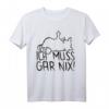 Faule Katze - Statement Spruch 'Ich muss gar nix' - Lustiges Katzen T-Shirt für Misanthropen, Geschenke für Weihnachten & Geburtstag