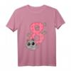 Kinder Geburtstagsshirt für Mädchen zum 8. Geburtstag mit Katze, pinker Zahl Acht und bunten Farben – Perfektes Geschenk für Tochter, Nichte & Freunde