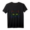 LGBTQ Regenbogen Katze T-Shirt - Buntes Katzenmotiv für Unterstützer und Tierliebhaber mit Regenbogenfarben