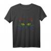 LGBTQ Regenbogen Katze T-Shirt - Buntes Katzenmotiv für Unterstützer und Tierliebhaber mit Regenbogenfarben