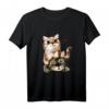 Herzschlag Katzen T-Shirt für Katzenliebhaber, Kinder, Frauen und Männer – Lustige Tiermotive für Tierfreunde