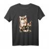 Herzschlag Katzen T-Shirt für Katzenliebhaber, Kinder, Frauen und Männer – Lustige Tiermotive für Tierfreunde