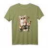 Herzschlag Katzen T-Shirt für Katzenliebhaber, Kinder, Frauen und Männer – Lustige Tiermotive für Tierfreunde