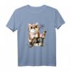 Herzschlag Katzen T-Shirt für Katzenliebhaber, Kinder, Frauen und Männer – Lustige Tiermotive für Tierfreunde