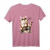 Herzschlag Katzen T-Shirt für Katzenliebhaber, Kinder, Frauen und Männer – Lustige Tiermotive für Tierfreunde