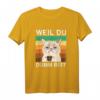 Büro Humor Sarkasmus Kaffee Katze T-Shirt - Lustiges Geschenk für Kollegen, Morgenmuffel & Freunde mit Sinn für Ironie