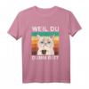 Büro Humor Sarkasmus Kaffee Katze T-Shirt - Lustiges Geschenk für Kollegen, Morgenmuffel & Freunde mit Sinn für Ironie