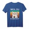 Büro Humor Sarkasmus Kaffee Katze T-Shirt - Lustiges Geschenk für Kollegen, Morgenmuffel & Freunde mit Sinn für Ironie