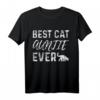 Best Cat Auntie Katzentante Katze Katzenliebhaber T-Shirt - Lustiges Geschenk für Katzenfans und Tierliebhaberinnen