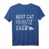 Best Cat Auntie Katzentante Katze Katzenliebhaber T-Shirt - Lustiges Geschenk für Katzenfans und Tierliebhaberinnen
