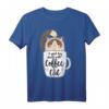 Lustiges Damen T-Shirt mit Ragdoll Katze in der Kaffeetasse – Perfekt für Katzen- und Kaffeeliebhaberinnen