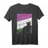 Black Cat Gender-queer Pride Kitten Lover LGBT-Q Stolzer Verbündeter T-Shirt – Unterstützen Sie Gleichheit & Liebe mit Katzenmotiv