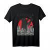 Vintage Catzilla Japanischer Sunset Style Lustiges Katzenliebhaber T-Shirt – Perfektes Geschenk für Katzenfreunde, Mütter und Väter
