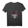 Niedliches Katzen T-Shirt mit Bandana und Brille für Damen, Herren & Kinder – Lustiges Geschenk für Katzenliebhaber & Tierfreunde