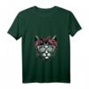 Niedliches Katzen T-Shirt mit Bandana und Brille für Damen, Herren & Kinder – Lustiges Geschenk für Katzenliebhaber & Tierfreunde