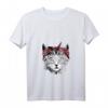 Niedliches Katzen T-Shirt mit Bandana und Brille für Damen, Herren & Kinder – Lustiges Geschenk für Katzenliebhaber & Tierfreunde