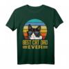 Best Cat Dad Ever Katzenpapa T-Shirt mit Sonnenbrille – Lustiges Vintage Design, perfektes Geschenk für Katzenväter zu Vatertag & Geburtstag
