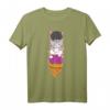 Kawaii Asexual Pride Flag Cats T-Shirt – Süße Katzen im Harajuku Stil mit LGBTQA-Design, Perfekt als Geschenk für Asexuelle, Demisexuelle & Aromantische