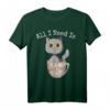 All I Need Is Coffee Shirt - Lustiges Vintage Katzen- & Kaffee-Liebhaber T-Shirt für Humorvolle Tierfreunde & Kaffeegenießer