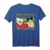 Best Cat Dad Ever Vintage Katzen T-Shirt – Perfektes Geschenk für Katzenväter zu Weihnachten, Vatertag & Geburtstag