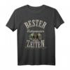 Bester Katzenvater aller Zeiten Katzenliebhaber Geschenk T-Shirt - Lustiges Retro-Katzenmotiv für Vatertag, Weihnachten & Katzenfans