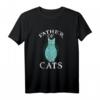 Father of Cats T-Shirt - Lustiges Katzenvater Geschenk für Männer und Jungen, Perfekt für Weihnachten, Geburtstag & Jubiläum