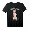 Don Sphynx Katze Mittelfinger T-Shirt – Lustiges Geschenk für Katzenliebhaber, Haarlose Katzen, Perfekt für Weihnachten & Geburtstag