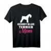 Kerry Blue Terrier Mama T-Shirt - Klassisch geschnitten, doppelt genähter Saum für Hundeliebhaberinnen & Hundemütter