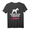 Kerry Blue Terrier Mama T-Shirt - Klassisch geschnitten, doppelt genähter Saum für Hundeliebhaberinnen & Hundemütter