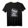 HapFrog Lilo & Stitch Weihnachts T-Shirt mit Tangle Lights Portrait - Festliches Disney Shirt für Weihnachten & Geburtstag