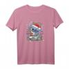 HapFrog Lilo & Stitch Weihnachts T-Shirt mit Tangle Lights Portrait - Festliches Disney Shirt für Weihnachten & Geburtstag