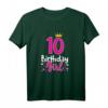 Süßes Geburtstags-T-Shirt für Mädchen zum 10. Geburtstag mit Krone - Perfekte Geschenkidee für die Feier & Erinnerung