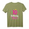 Süßes Geburtstags-T-Shirt für Mädchen zum 10. Geburtstag mit Krone - Perfekte Geschenkidee für die Feier & Erinnerung