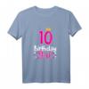 Süßes Geburtstags-T-Shirt für Mädchen zum 10. Geburtstag mit Krone - Perfekte Geschenkidee für die Feier & Erinnerung