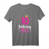 Süßes Geburtstags-T-Shirt für Mädchen zum 10. Geburtstag mit Krone - Perfekte Geschenkidee für die Feier & Erinnerung