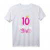 Süßes Geburtstags-T-Shirt für Mädchen zum 10. Geburtstag mit Krone - Perfekte Geschenkidee für die Feier & Erinnerung