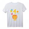 Kinder 4. Geburtstag Löwe T-Shirt – Niedliches Geburtstagsoutfit für Jungen und Mädchen, perfekt für Dschungel Party & Geburtstag in Kindergarten