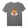 HapFrog Chip And Dale T-Shirt mit transparenten Augen & Mund - Offiziell lizenziertes Disney Fan-Shirt