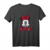 HapFrog Minnie Mouse T-Shirt mit Big Red Bow und Name – Offiziell Lizenzierte Disney Kleidung für Geburtstagsfeier und Geschenk