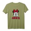 HapFrog Minnie Mouse T-Shirt mit Big Red Bow und Name – Offiziell Lizenzierte Disney Kleidung für Geburtstagsfeier und Geschenk