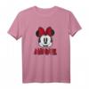 HapFrog Minnie Mouse T-Shirt mit Big Red Bow und Name – Offiziell Lizenzierte Disney Kleidung für Geburtstagsfeier und Geschenk